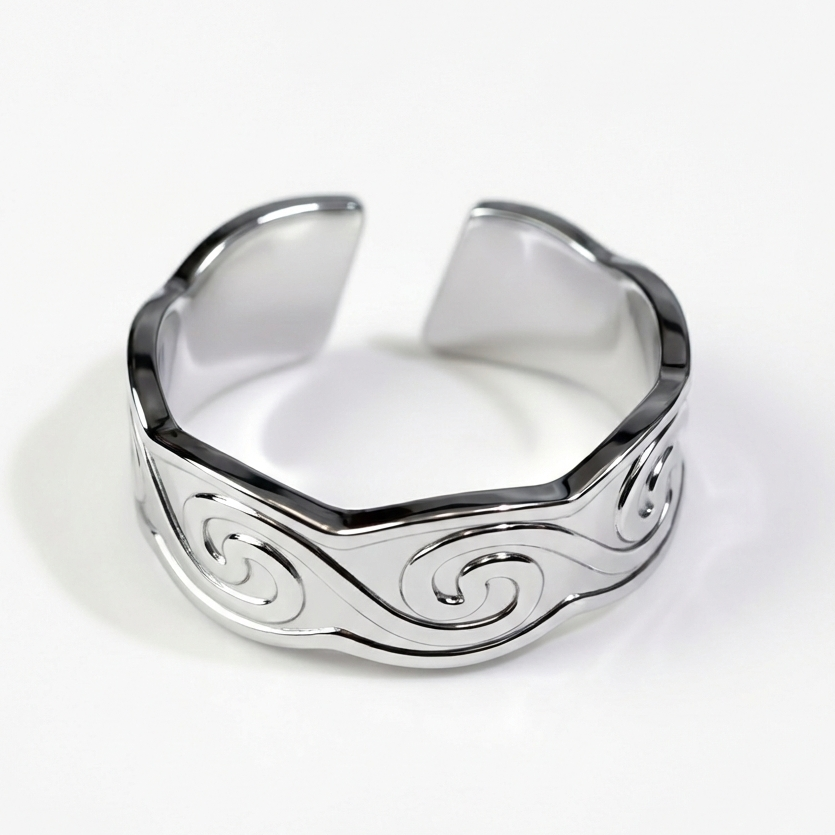 Wave Open Ring