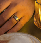 Hammered Open Ring - Viennajewel