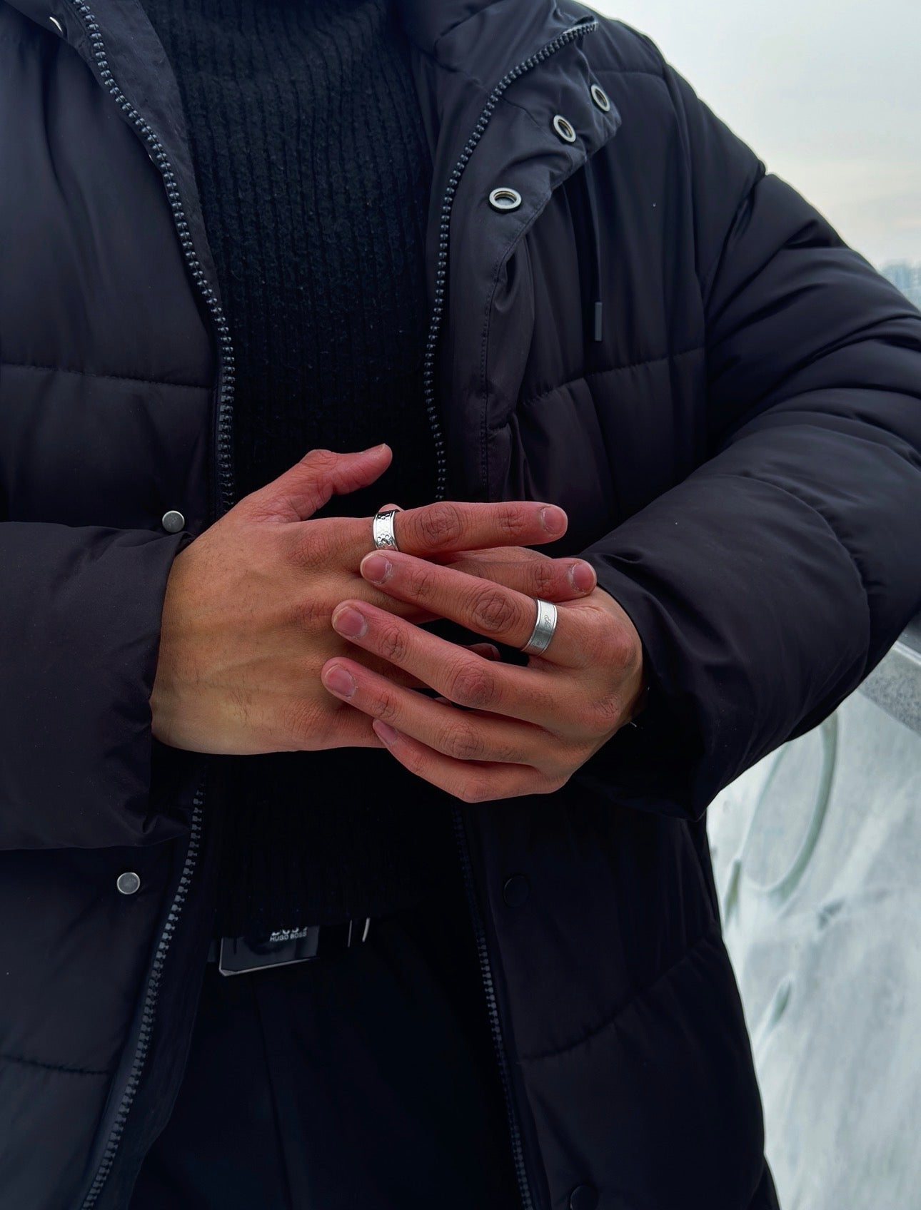 Hammered Open Ring - Viennajewel