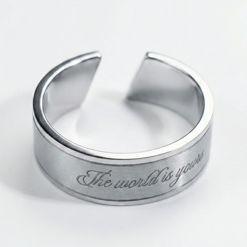 The World Is Yours Open Ring