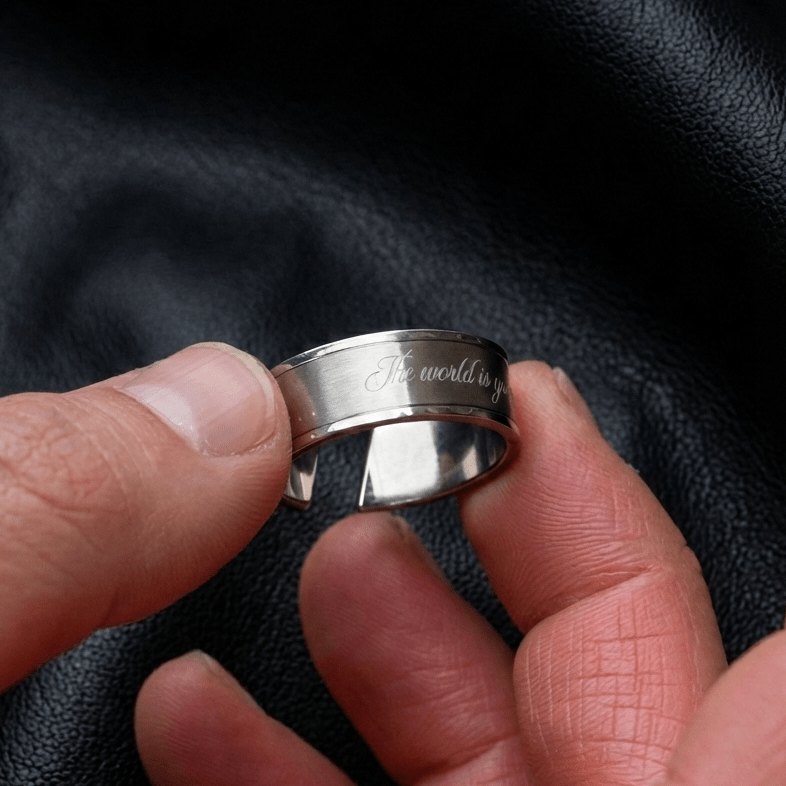 The World Is Yours Open Ring - Viennajewel